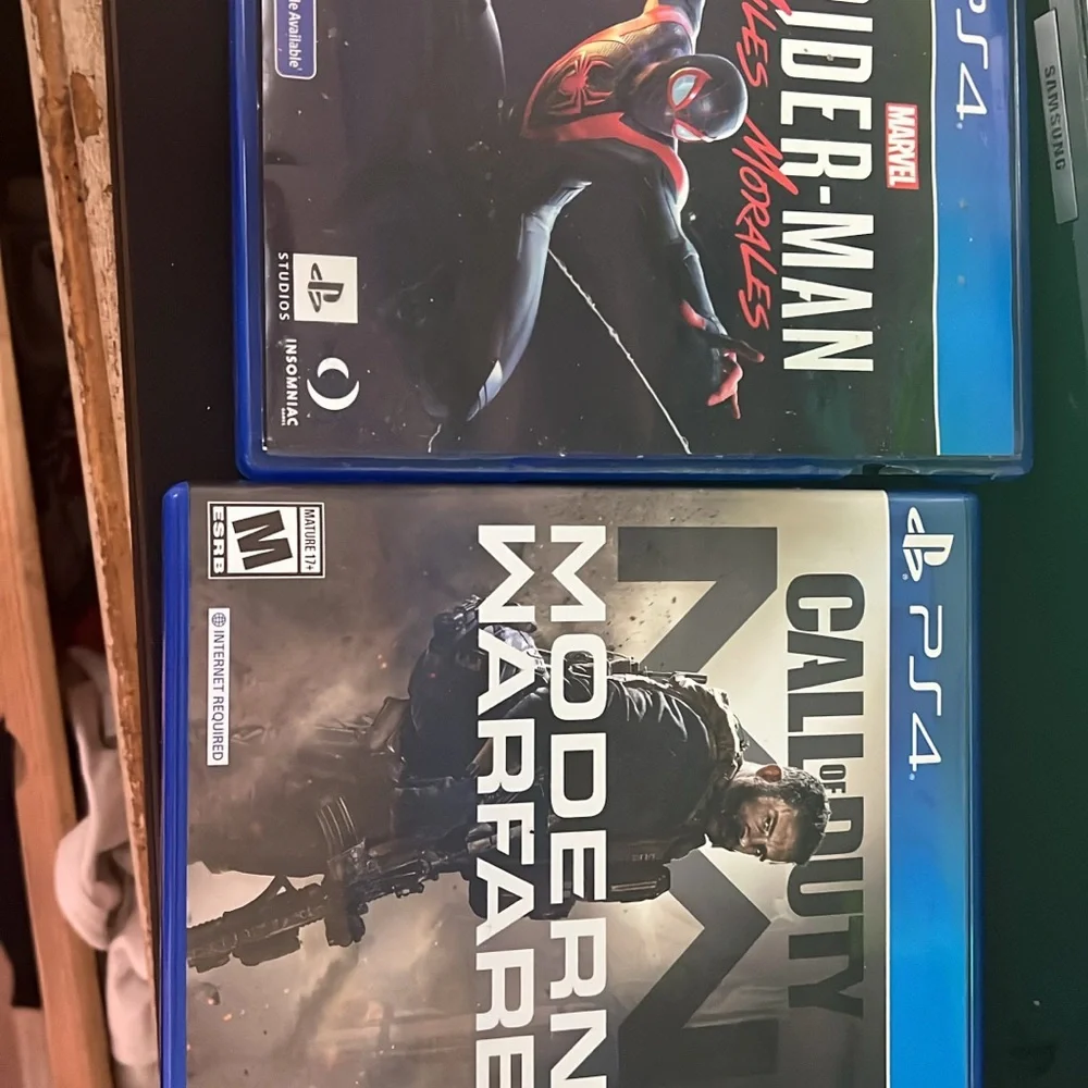 Sony PS4 Interface with Blue Theme